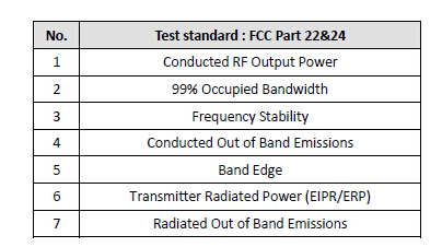 FCC 射頻測試